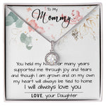 Mom Necklace, To My Mom Necklace Card – Alluring Beauty Necklace – Jewelry For Mom Gifts Mother's Day Eternal Hope Necklace