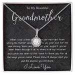 Grandmother Necklace, To My Beautiful Grandmother Necklace, Mother's Day Gift For Grandma Grandmother, Thank You Mother's Day Eternal Hope Necklace