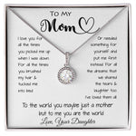 To My Mom - To The World You Maybe Just A Mother But To Me You Are The World Mother's Day Necklace Mother's Day Eternal Hope Necklace