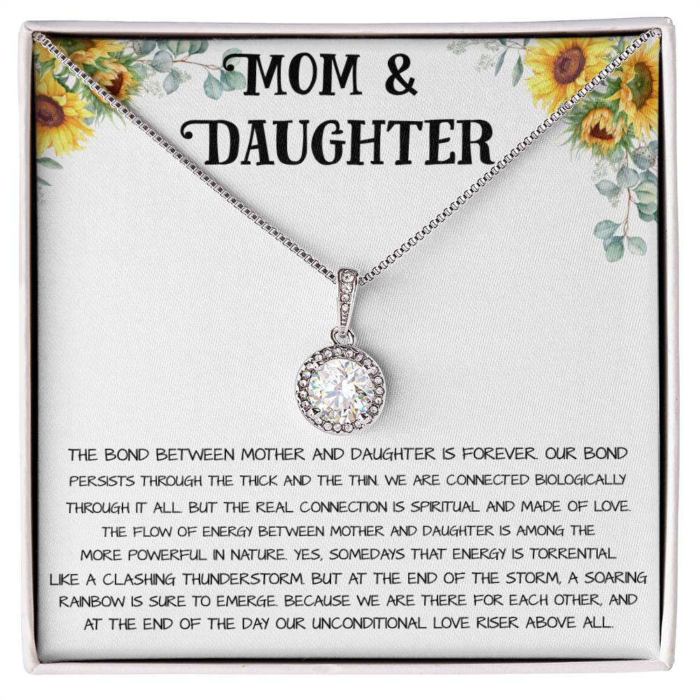 Mom Necklace, Mother Daughter Necklace, Gift For Mom, Mom Necklace, Birthday Gift Necklace Mother's Day Eternal Hope Necklace