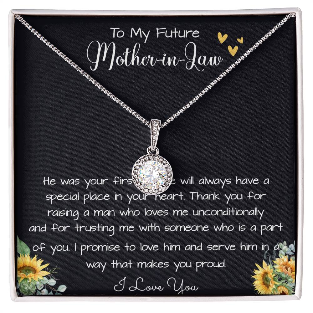 To My Future Mother In Law, Wedding For Her Mother's Gift Necklace Mother's Day Eternal Hope Necklace