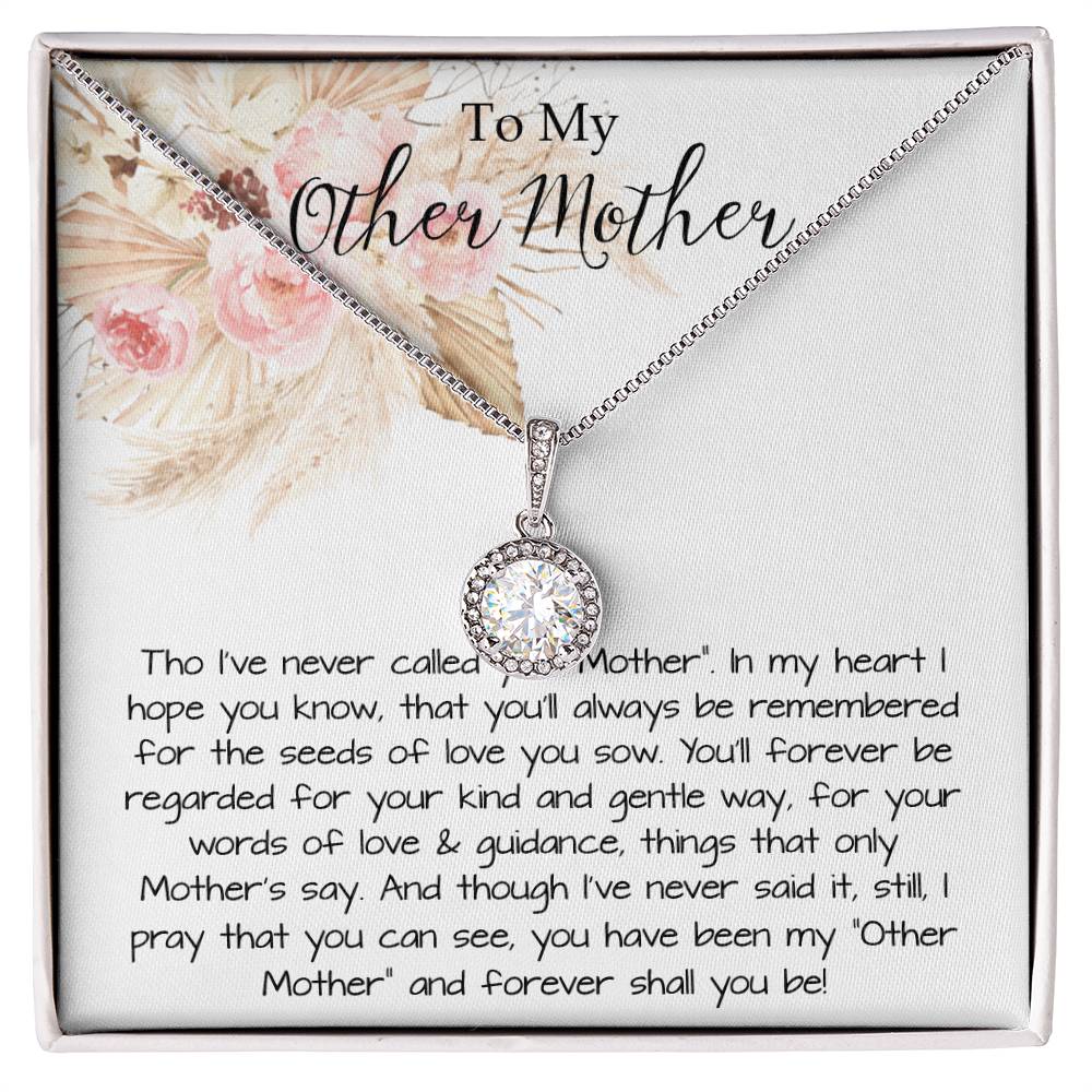 Bonus Mom Necklace, To My Other Mother Necklace, Gift For Second Mom, Mother-In-Law, Bonus Mom Mother's Day Eternal Hope Necklace