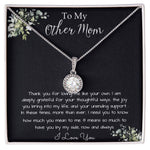 Bonus Mom Necklace, Gift To My Other Mother Necklace, Gift For Bonus Mom Second Mom Mother's Day Eternal Hope Necklace