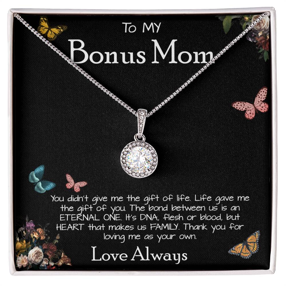 To My Bonus Mom Necklace Love Always Greatest Mother's Day Gift Necklace Mother's Day Eternal Hope Necklace