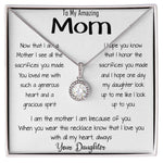 Mom Necklace - Perfect gift for Mom - Gorgeous Necklace with Message Card Mother's Day Eternal Hope Necklace