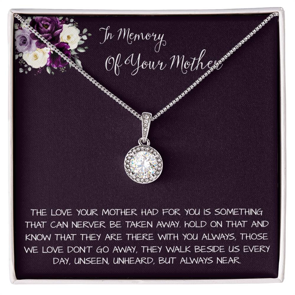 Daughter Necklace, Daughter loss of mom necklace gift, mother passing, loss of mother, sympathy In Memory Of Your Mother Necklace Mother's Day Eternal Hope Necklace