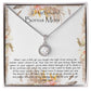 Bonus Mom Necklace, To My Beautiful Bonus Mom On My Wedding Day Necklace, Gift For Stepmother Of The Groom Gift Mother's Day Eternal Hope Necklace