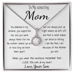 Mom Necklace - Gift for Mom from Son Mother's Day Eternal Hope Necklace
