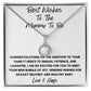 Best Wishes To The Mommy To Be - Love & Hugs Mother's Day Eternal Hope Necklace