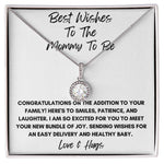 Best Wishes To The Mommy To Be - Love & Hugs Mother's Day Eternal Hope Necklace