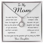 Mom Necklace - To Mom Necklace, Gorgeous Necklace for Mom from Daughter Mother's Day Eternal Hope Necklace