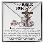 Mom Necklace Gift, To My Badass Mom Necklace, Funny Gift For Mom On Mother's Day Necklace Mother's Day Eternal Hope Necklace