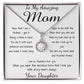 Mom Necklace - To My Amazing Mom Gorgeous Necklace for Mom from Daughter Mother's Day Gift Mother's Day Eternal Hope Necklace