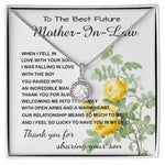 Mother-In-Law Necklace, Thank You To Mother-In-Law Necklace Gift Mother's Day Eternal Hope Necklace
