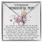 Mom Necklace, Mother-In-Law Necklace, To My Boyfriend's Mom Gift Necklace Mother's Day Eternal Hope Necklace