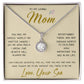 To My Loving Mom Necklace You Are Important To Me Gift For Her Mother's Day Mother's Day Necklace Mother's Day Eternal Hope Necklace