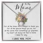 To My Mom - I Love You Mom, Mother's Day Necklace Mother's Day Eternal Hope Necklace