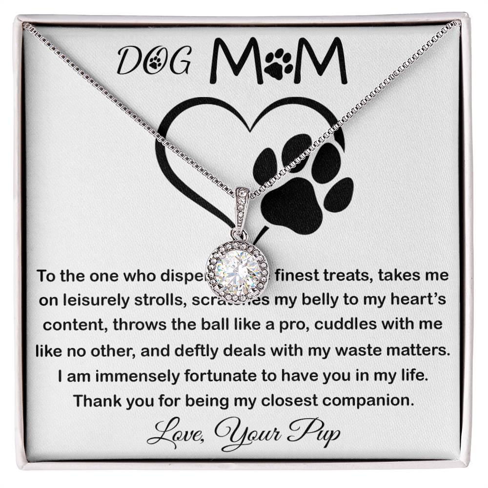 Mom Necklace - To My Dog Mom - Love You Always And Forever - Mother's Day Gift Mother's Day Eternal Hope Necklace