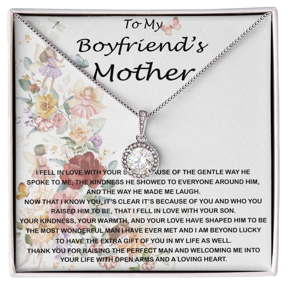 Mother-In-Law Necklace, To My Boyfriend's Mom Gift, Future Mother-In-Law Necklace Mother's Day Eternal Hope Necklace