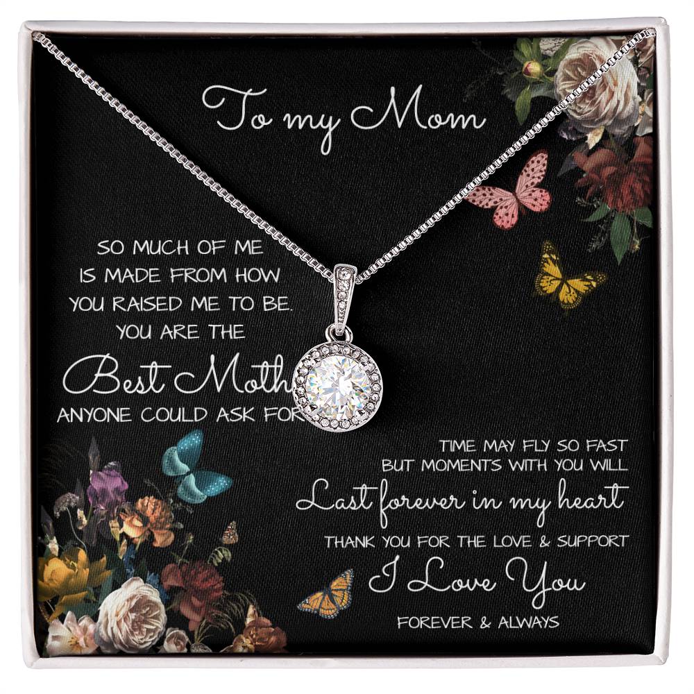 To My Mom Time May Fly Mother's Day Necklace Mother's Day Eternal Hope Necklace
