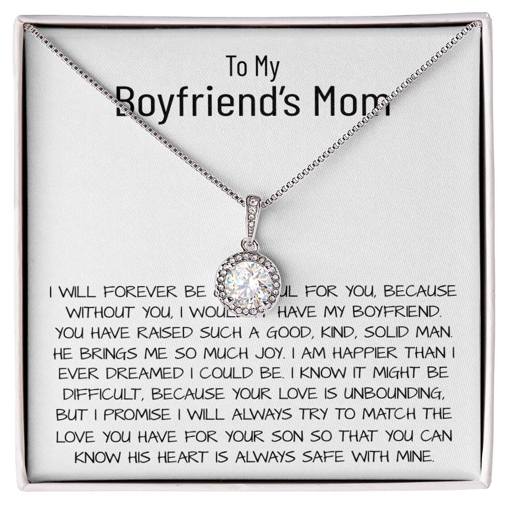 Mom Necklace, Mother-In-Law Necklace, Gift To My Boyfriend's Mom Necklace, Gift For Future Mother-In-Law Mother's Day Eternal Hope Necklace
