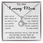 To My Loving Mom - Your Warmth Gve Me Comfort Mother's Day Gift Necklace Form Son Mother's Day Eternal Hope Necklace
