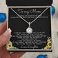 To My Mom Necklace You Are The World Mother Gift Necklace Mother's Day Eternal Hope Necklace