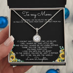 To My Mom Necklace You Are The World Mother Gift Necklace Mother's Day Eternal Hope Necklace