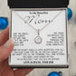 To My Beautiful Mom - I'm So Blessed That You Are My Mother - Love Your Son, Mother's Day Necklace Mother's Day Eternal Hope Necklace
