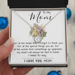 To My Mom - I Love You Mom, Mother's Day Necklace Mother's Day Eternal Hope Necklace