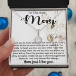 Mom Necklace, Best Mother's Day Gift - To My Mom Best Necklace Mother's Day Eternal Hope Necklace