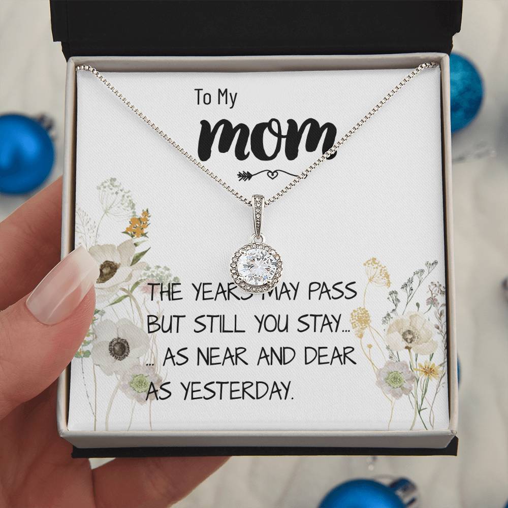 Mom Necklace Gift - Love You Always And Forever - Mother's Day Gift Mother's Day Eternal Hope Necklace