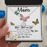 To My Mom Necklace, I'll Be By Your Side, To My Mom Gift Necklace Mother's Day Eternal Hope Necklace