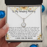Mommy Necklace, To My Amazing Mommy Gift Necklace, 1st Mother’s Day Present For New Mom From New Born Baby, Sentimental Gift From Baby To Mom, New Mommy Gift Mother's Day Eternal Hope Necklace