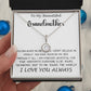 Mom Necklace - To My Beautiful Grandmother - I Love You Always Mother's Day Eternal Hope Necklace