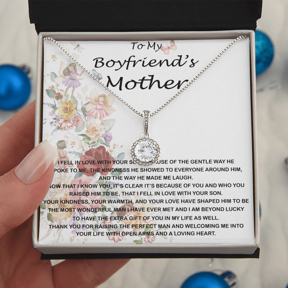Mother-In-Law Necklace, To My Boyfriend's Mom Gift, Future Mother-In-Law Necklace Mother's Day Eternal Hope Necklace