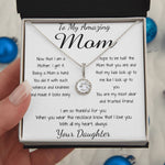 Mom Necklace - To My Amazing Mom Gorgeous Necklace for Mom from Daughter Mother's Day Gift Mother's Day Eternal Hope Necklace
