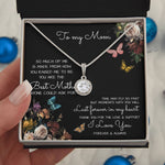 To My Mom Time May Fly Mother's Day Necklace Mother's Day Eternal Hope Necklace