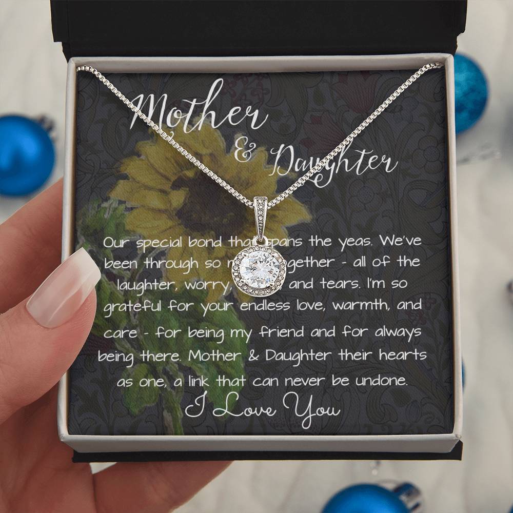 Mom Necklace Gift, Mothers's Day Necklace - Special Bond Mother's Day Eternal Hope Necklace