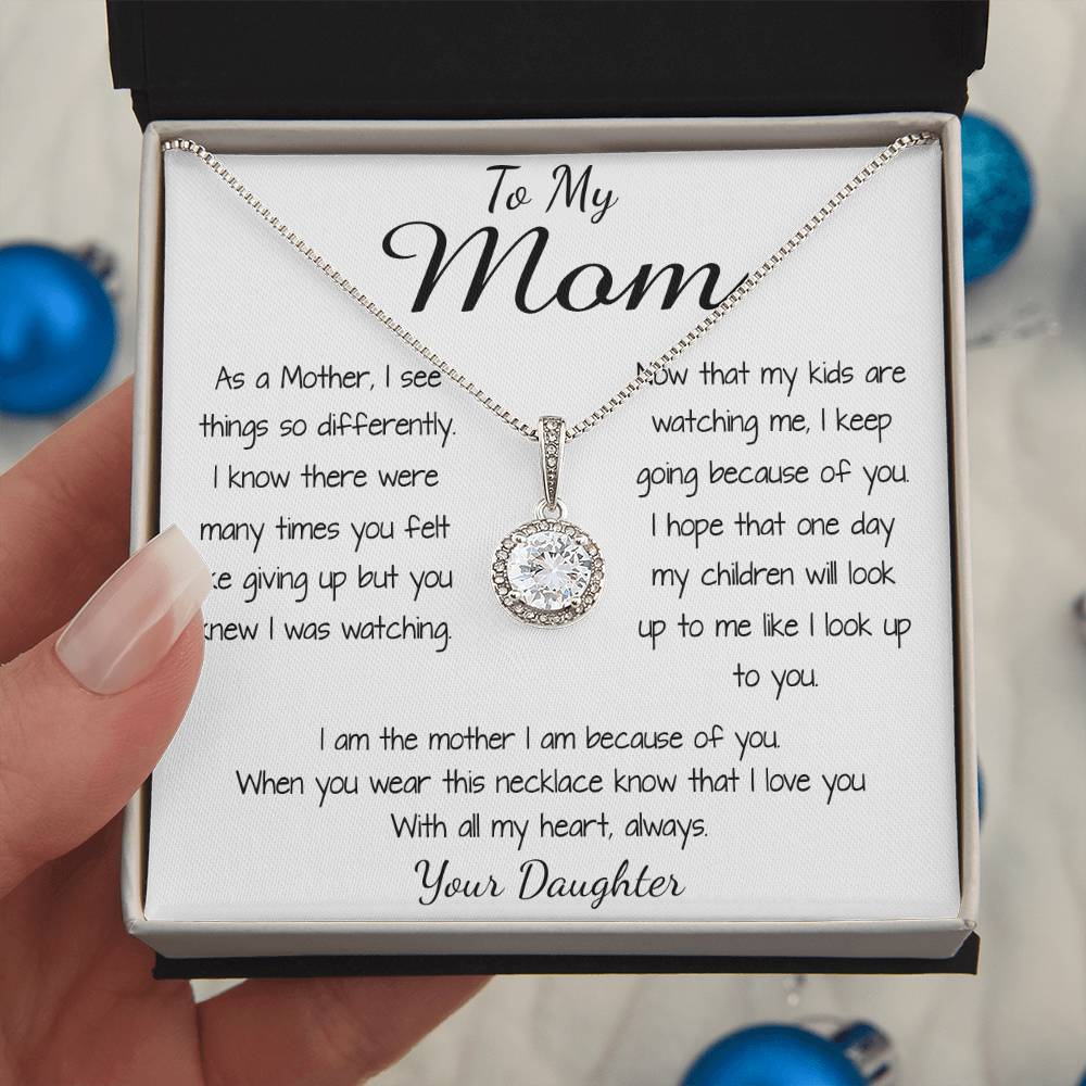 Mom Necklace - To Mom Necklace, Gorgeous Necklace for Mom from Daughter Mother's Day Gift Mother's Day Eternal Hope Necklace