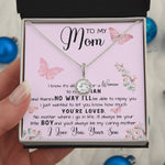 To My Mom Necklace Gift From Son Mother's Day Necklace Mother's Day Eternal Hope Necklace