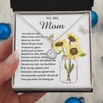 Mom Necklace Gift - To My Mom - You Mean The World For All You Do Mother's Day Necklace Mother's Day Eternal Hope Necklace
