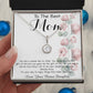 To Mom - From Bonus Daughter - Woman Like No Other Mother's Day Necklace Mother's Day Eternal Hope Necklace