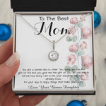 To Mom - From Bonus Daughter - Woman Like No Other Mother's Day Necklace Mother's Day Eternal Hope Necklace