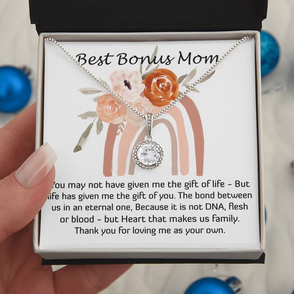 Mom Necklace, Best Mother's Day Gift - Stepmom Necklace, Bonus Mom Necklace Gift For Stepmom Neckalce Mother's Day Eternal Hope Necklace