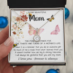 Mom Necklace Gift - To My Mom - Twists & Turns Gift Set Mom Necklace Mother's Day Eternal Hope Necklace