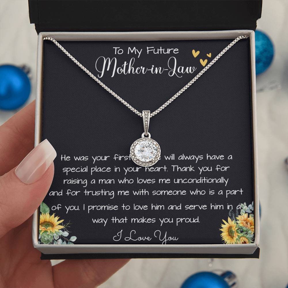To My Future Mother In Law, Wedding For Her Mother's Gift Necklace Mother's Day Eternal Hope Necklace