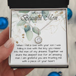 Boyfriend’s Mom Necklace, Gift For Boyfriend’s Mom, To My Boyfriends Mom Necklace Mother's Day Eternal Hope Necklace