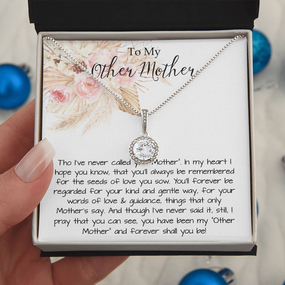 Bonus Mom Necklace, To My Other Mother Necklace, Gift For Second Mom, Mother-In-Law, Bonus Mom Mother's Day Eternal Hope Necklace