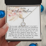 Bonus Mom Necklace, To My Other Mother Necklace, Gift For Second Mom, Mother-In-Law, Bonus Mom Mother's Day Eternal Hope Necklace